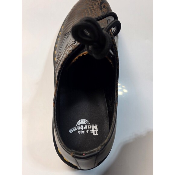 New Dr Martens 1461 Phoenix Vintage Smooth Leather Shoes Black Brown Women Sz  7 main image 7